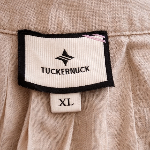 Tuckernuck Tnuck Beach Sand Dune Finley Caftan XL Cotton Midi Fringe Embroidered - Picture 4 of 5